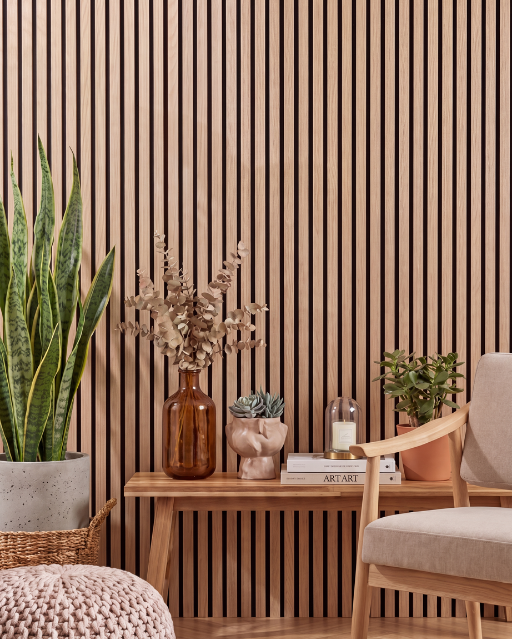Natural Oak Acoustic Slat Wood Wall Panels