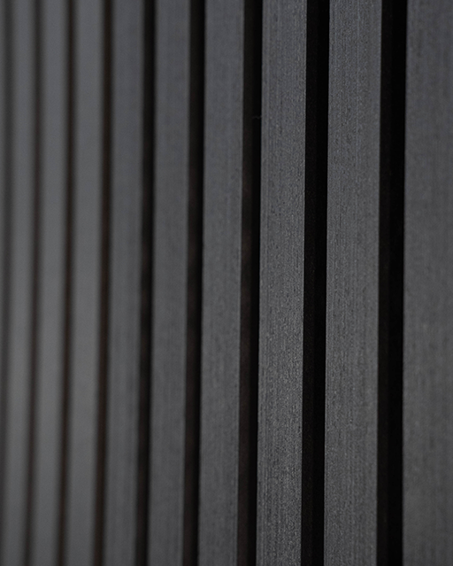 Charcoal Oak Acoustic Slat Wood Wall Panels
