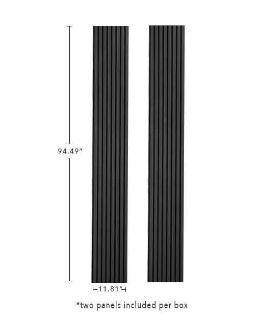Charcoal Oak Acoustic Slat Wood Wall Panels